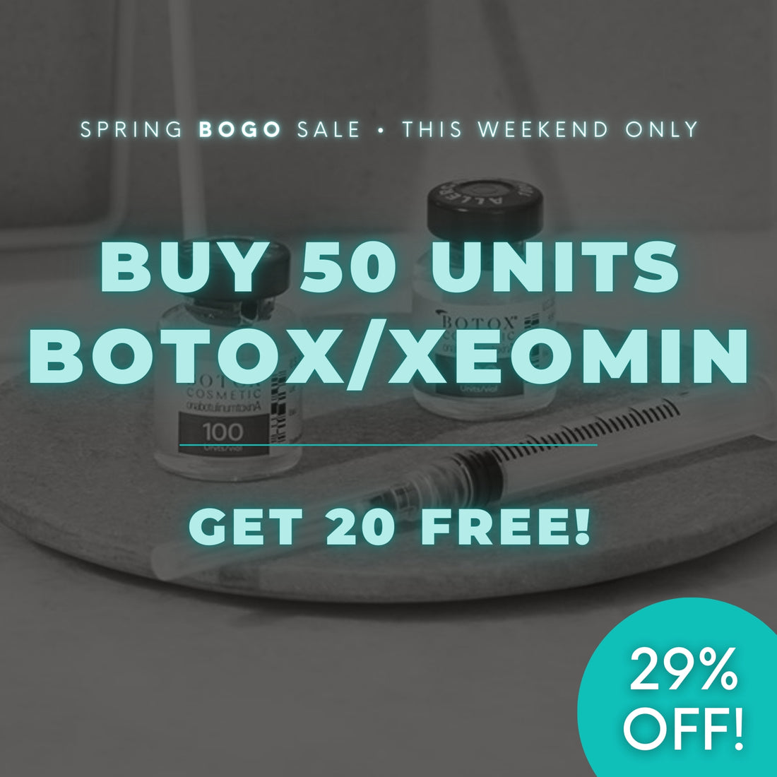 Tox | Buy 50 Units Botox or Xeomin, Get 20 Units FREE