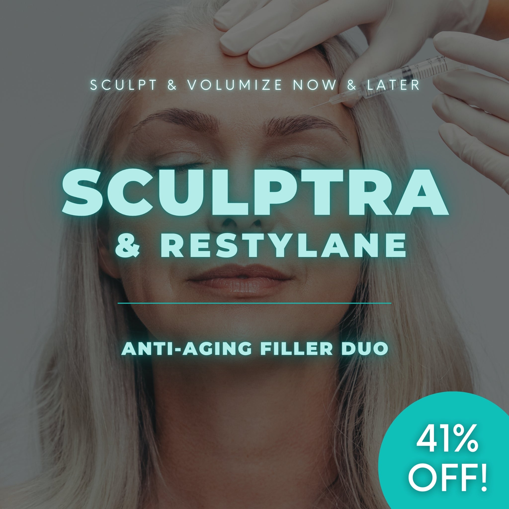Combo de relleno | 1 vial de Scuptra + 1 jeringa de relleno de Restylane