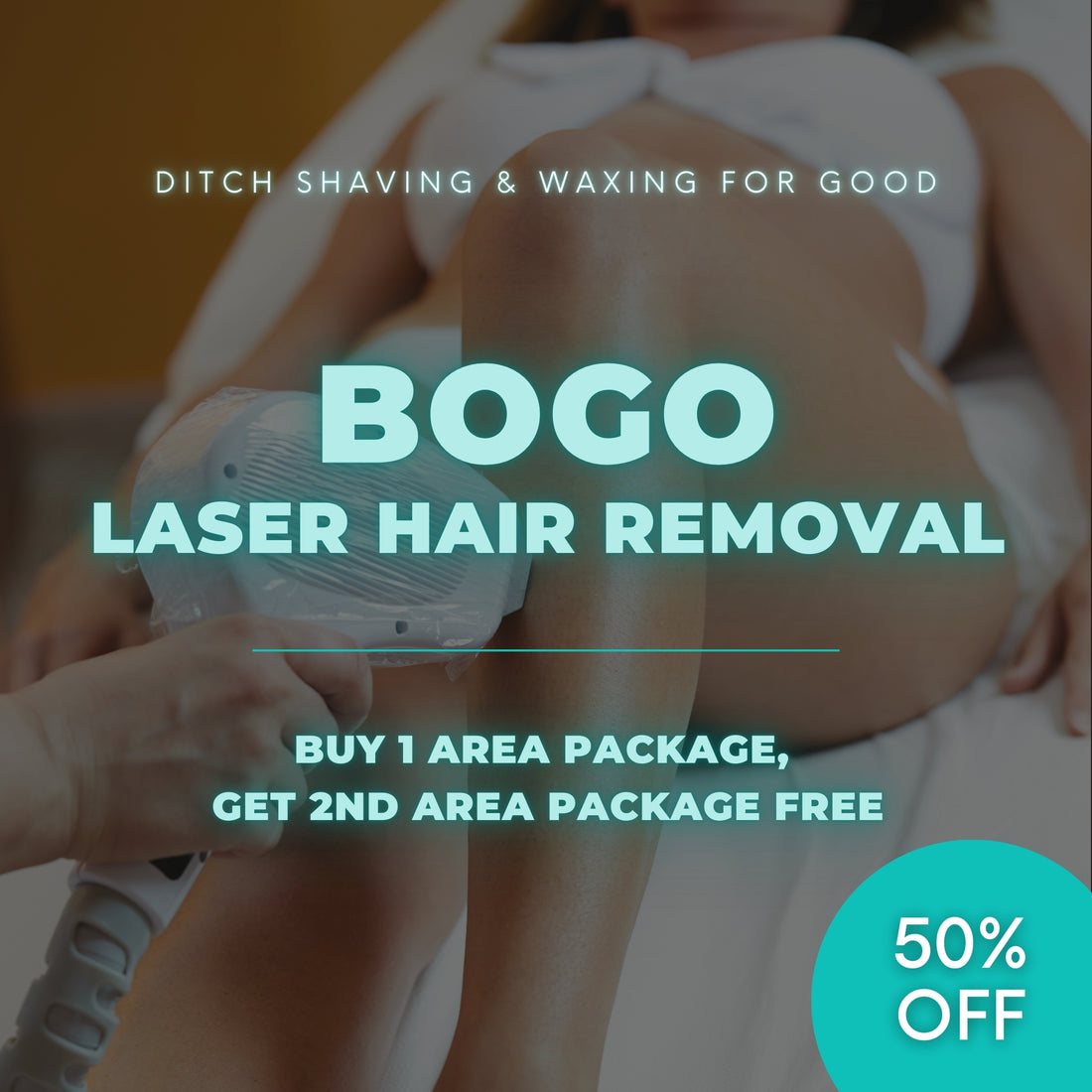 Laser Hair Removal | Buy 1 Area Package, Get 2nd Area Package FREE