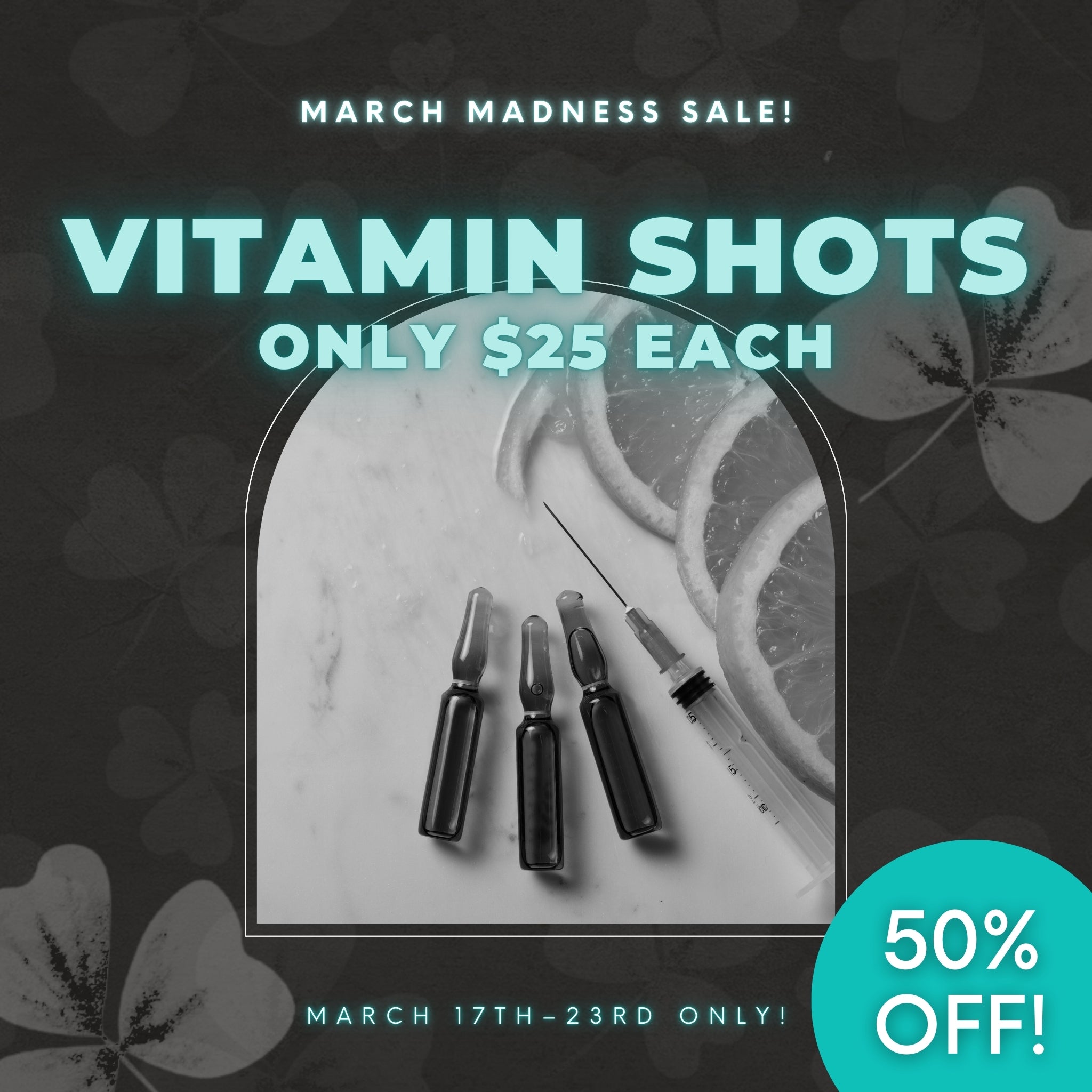 Inyecciones de vitaminas | SOLO $25 cada una
