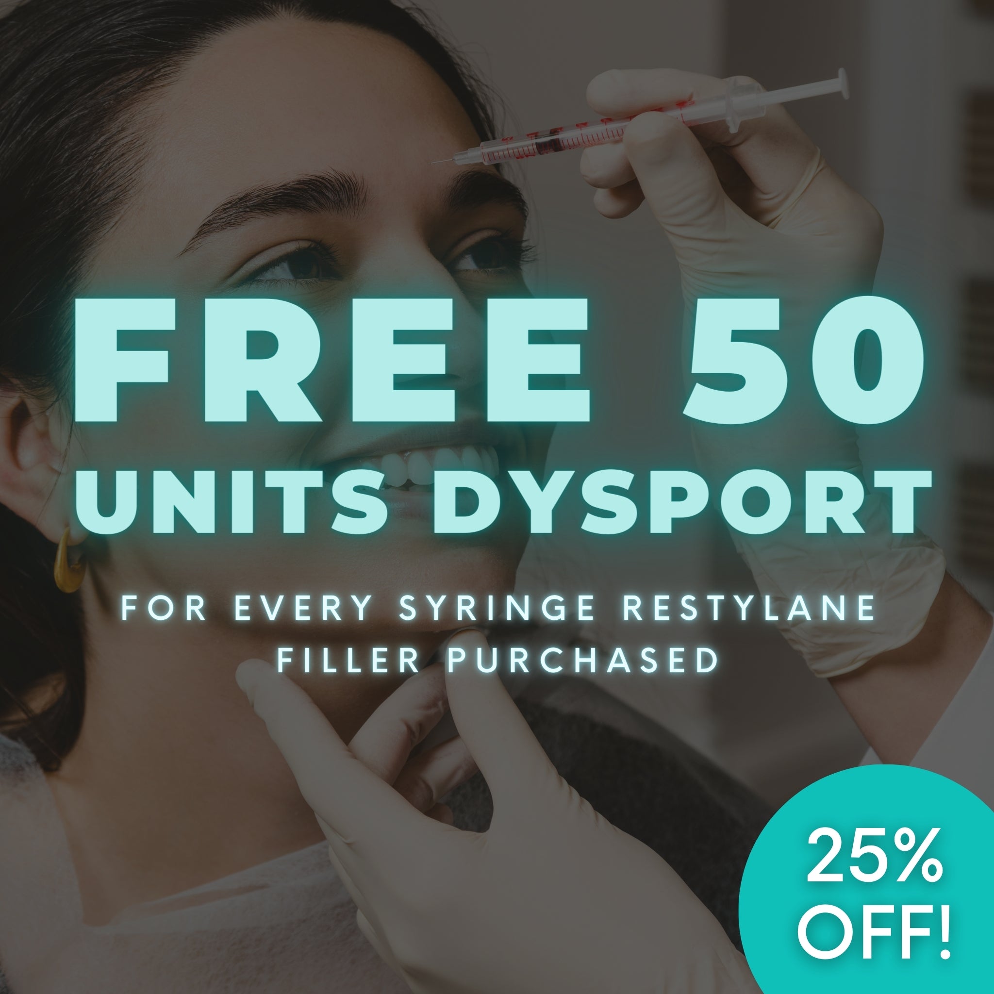 50 unidades de Dysport gratis con cada jeringa de relleno Restylane comprada