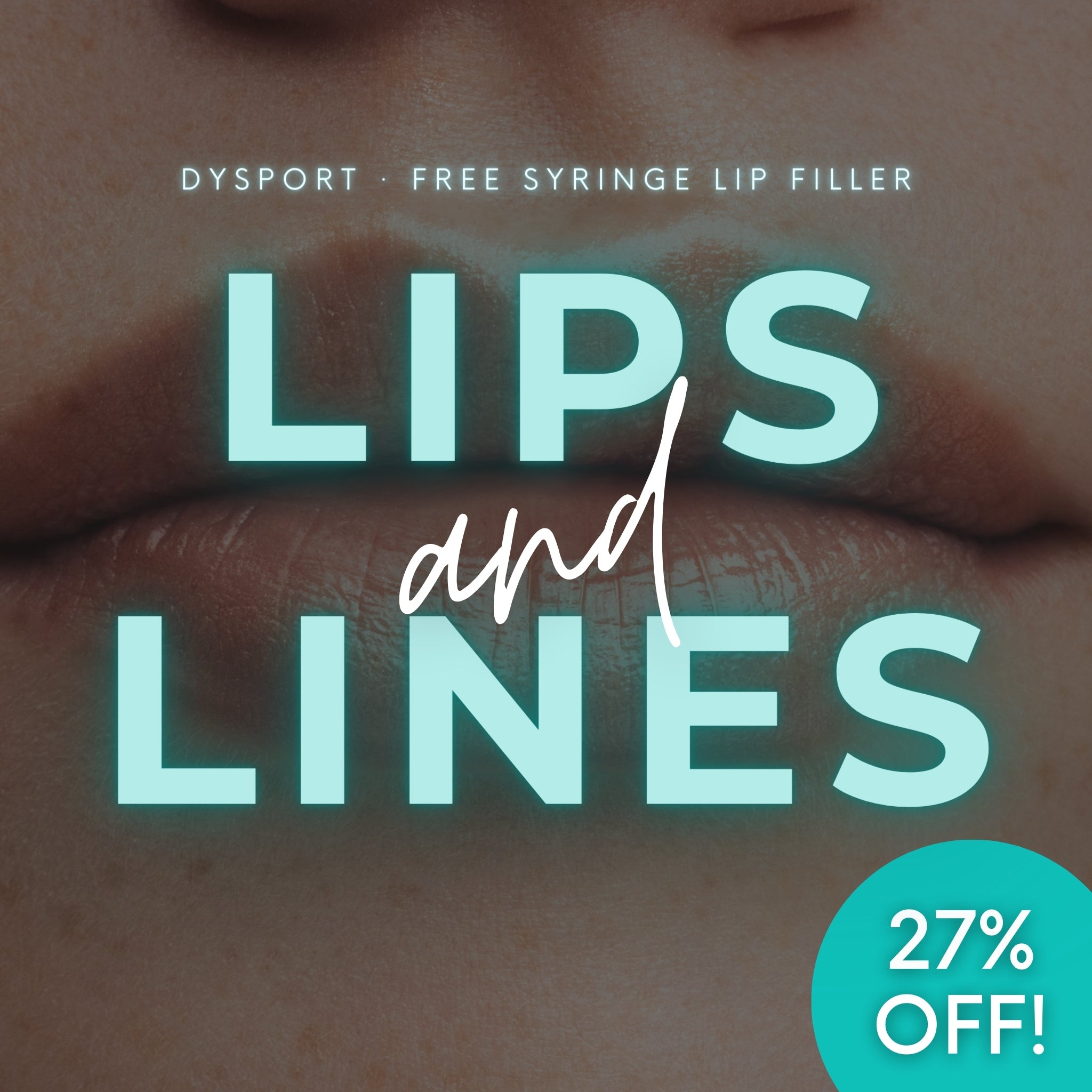 Labios + Líneas: Compra 1 vial de Dysport y recibe 1 jeringa de Restylane Kysse GRATIS