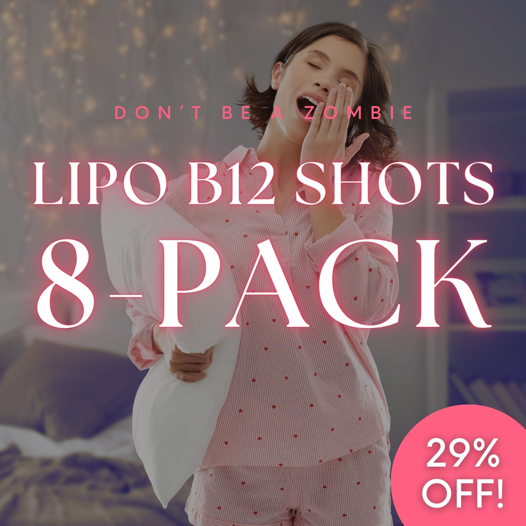 Inyecciones lipotrópicas de vitamina B-12 (paquete de 8)