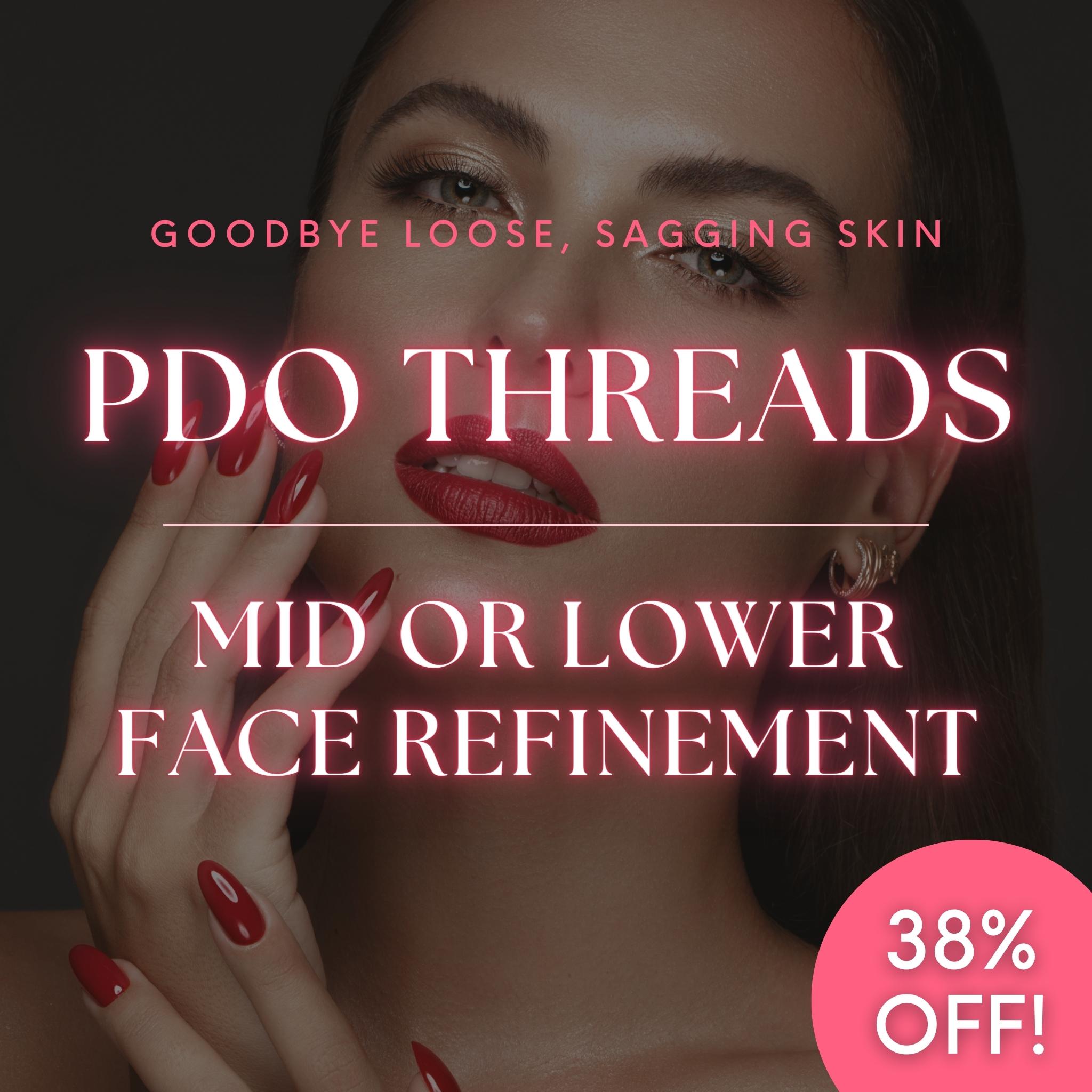 Lifting con hilos PDO: refinamiento de la zona media o inferior del rostro