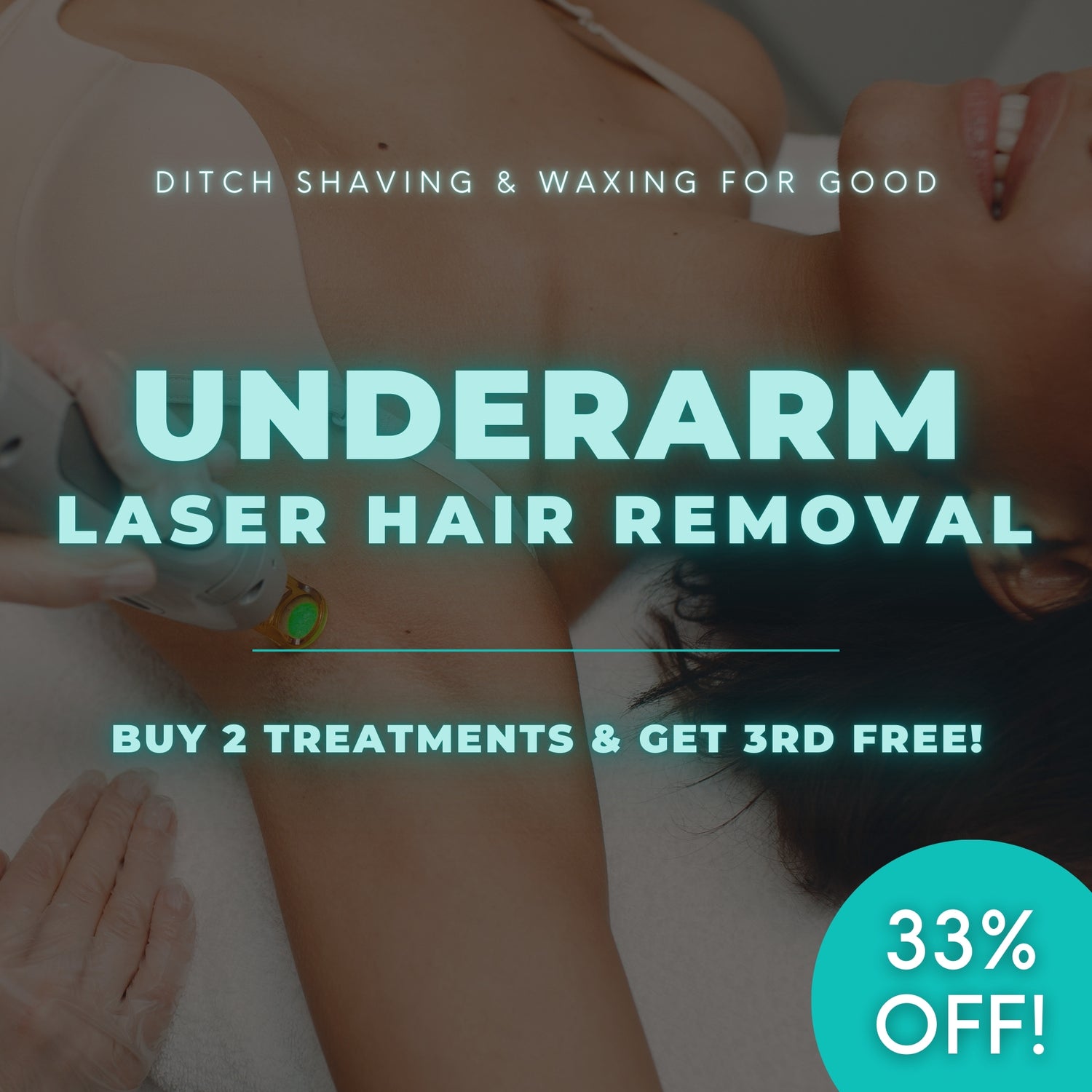 Laser Hair Removal | Buy 2 Underarm Sessions, Get 3rd FREE