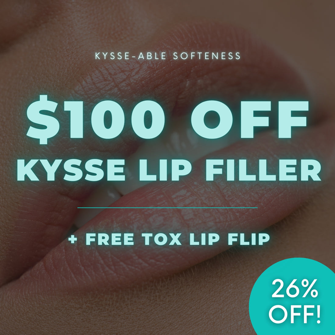 $100 OFF 1 Syringe Restylane® Kysse + Complimentary Tox Lip Flip