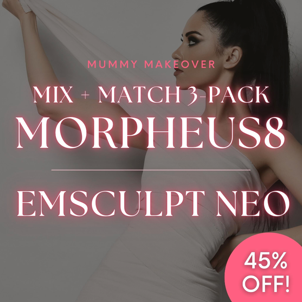Mummy Makeover 3-Pack! Morpheus8 Face + Neck and Emsculpt NEO