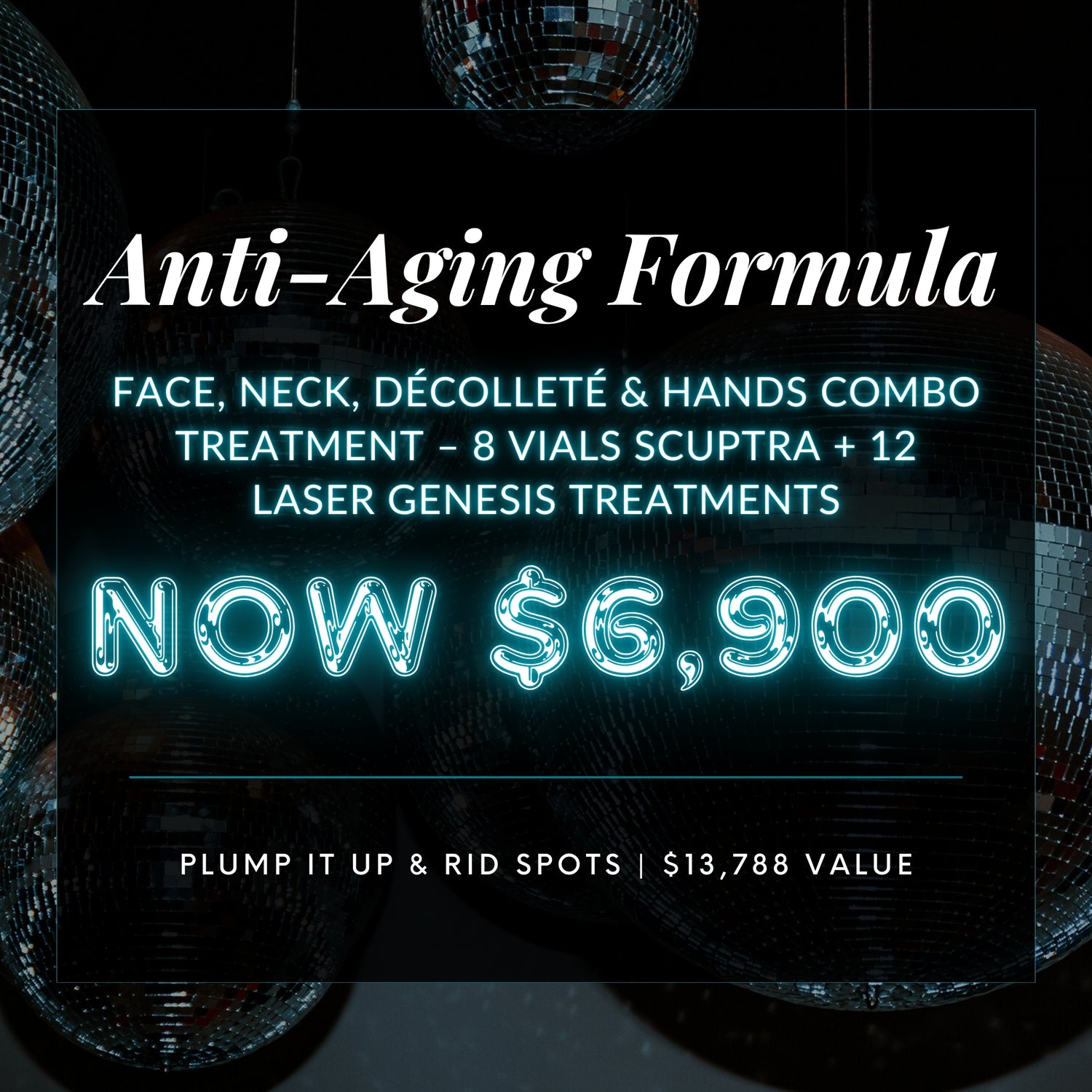 Anti-Aging Formula | 8 Vials Sculptra + 12 Laser Genesis Treatments